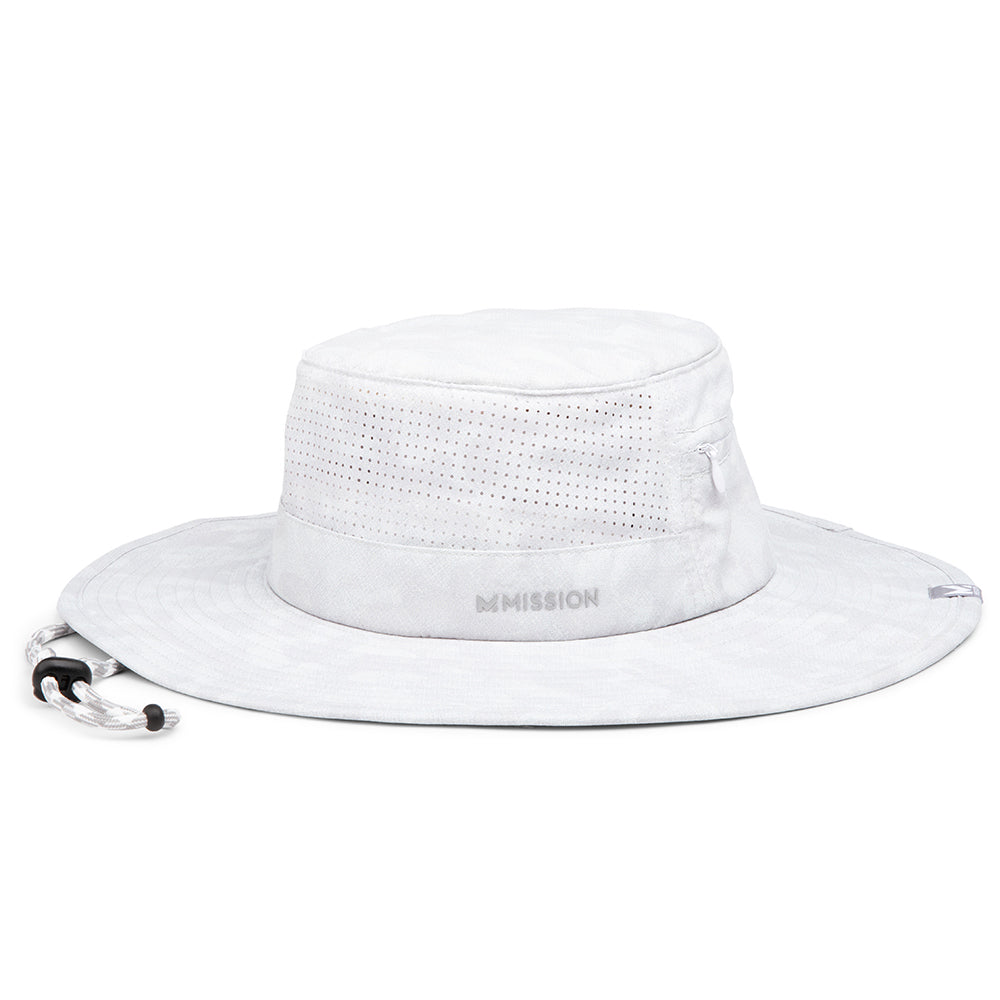 Cooling Anywhere Boonie Hat Wide Brim Hats MISSION Camo White One Size