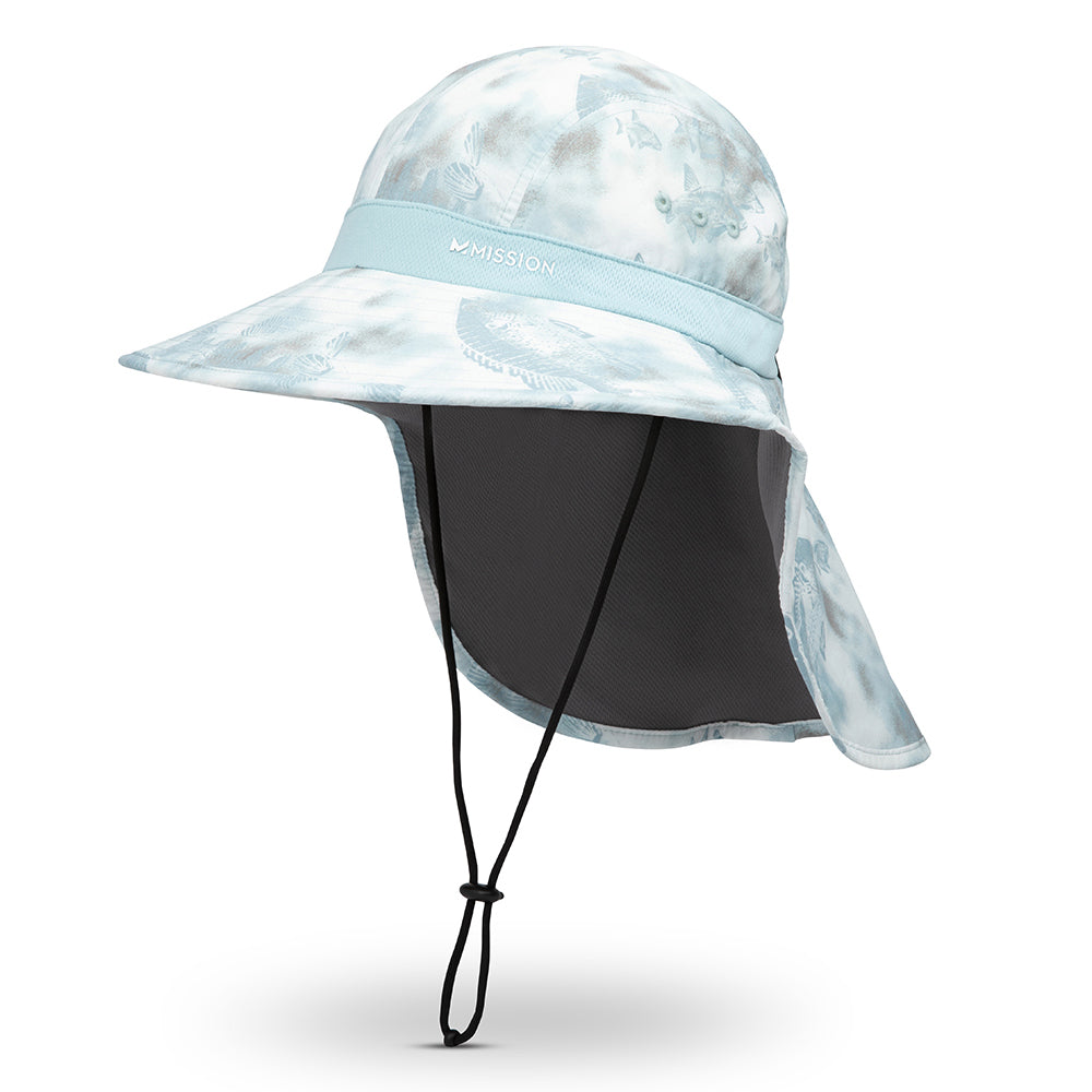 Cooling Sun Defender Hat Wide Brim Hats MISSION Marine River One Size