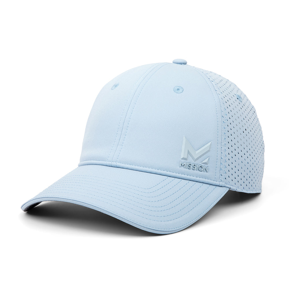 Cooling Apollo Performance Hat Caps MISSION Blue Fog S/M