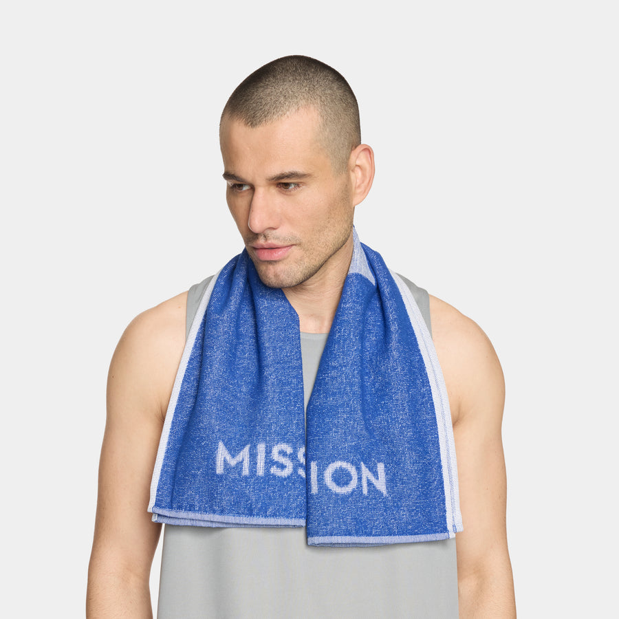Enduracool+ Performance Towel Towels MISSION Cobalt Blue 15.75" X 35.5"