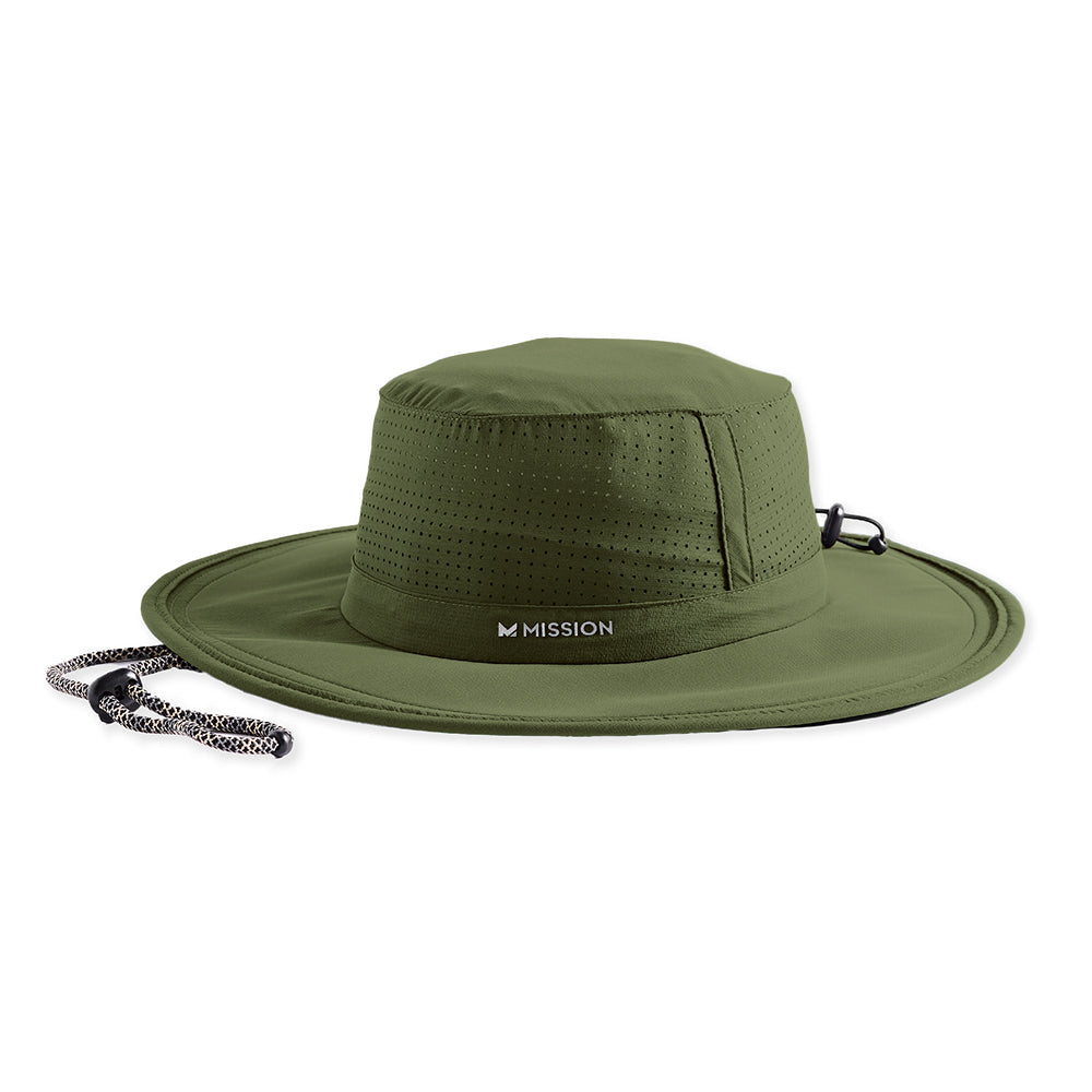 Cooling Boonie Hat Wide Brim Hats MISSION Bronze Green One Size