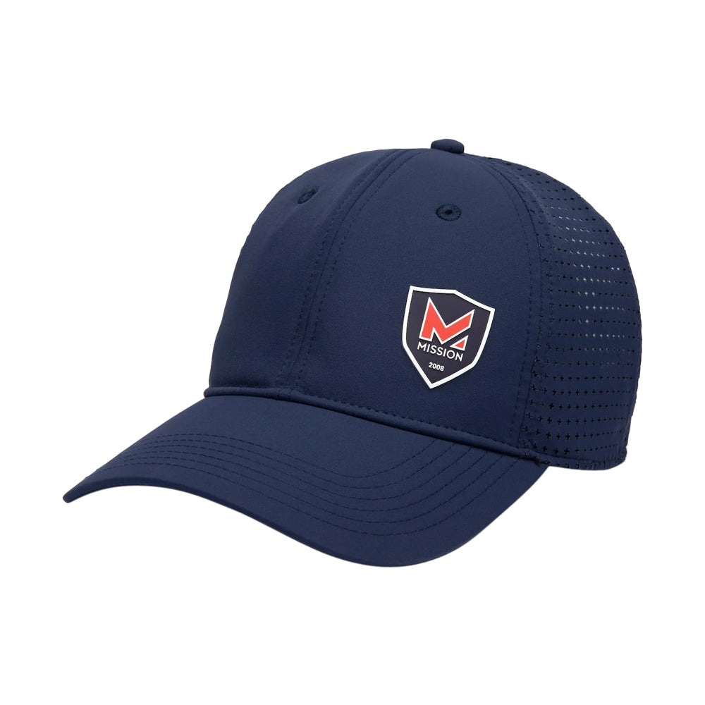 MISSION Flex Cooling Varsity Hat Caps MISSION Navy S/M