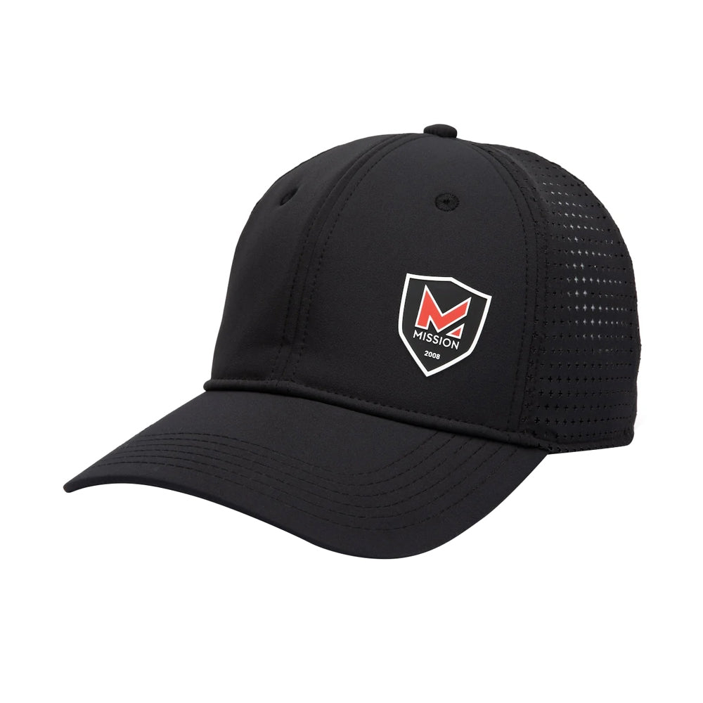MISSION Flex Cooling Varsity Hat Caps MISSION Black S/M