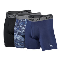 Men's Performance Boxer Brief 3-Pack Boxer Briefs MISSION Black / Matrix Camo / Navy S