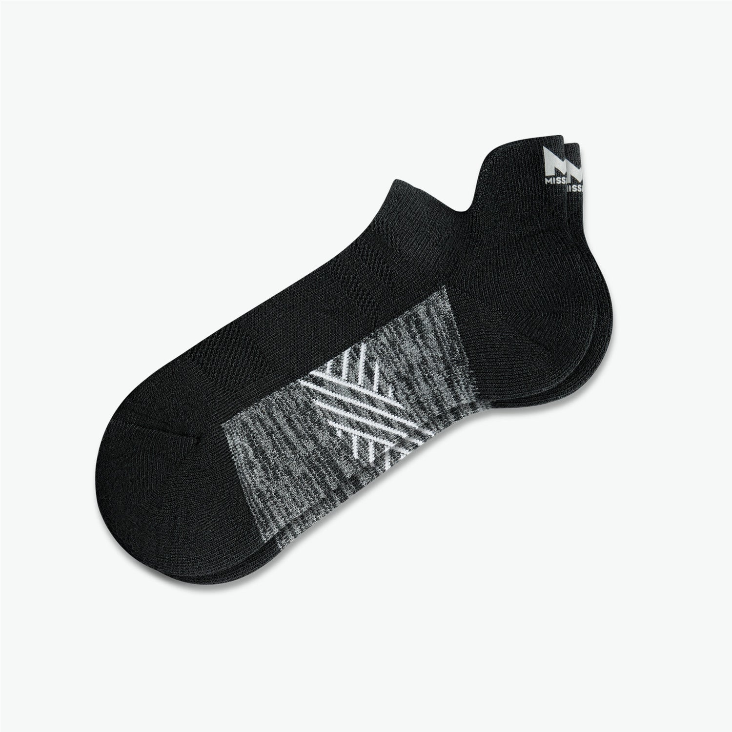 Pinnacle Dry Comfort Heel-Tab Socks Socks MISSION M  (US 6-8) Black 