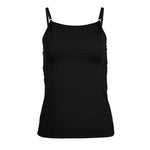 Women's Cool Essential Jersey Cami Shirts MISSION Black S