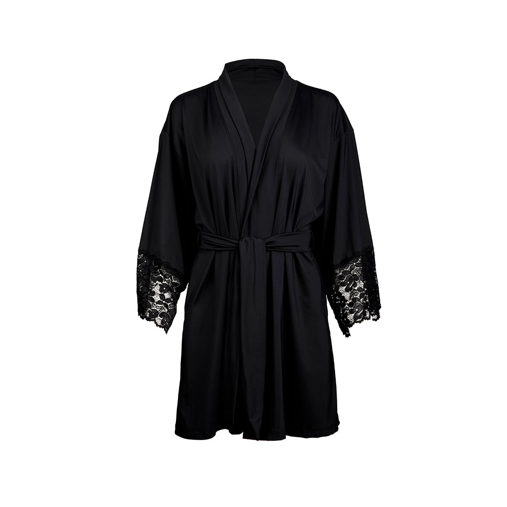 Women's Cool Essential Robe Robe MISSION XS/S Black