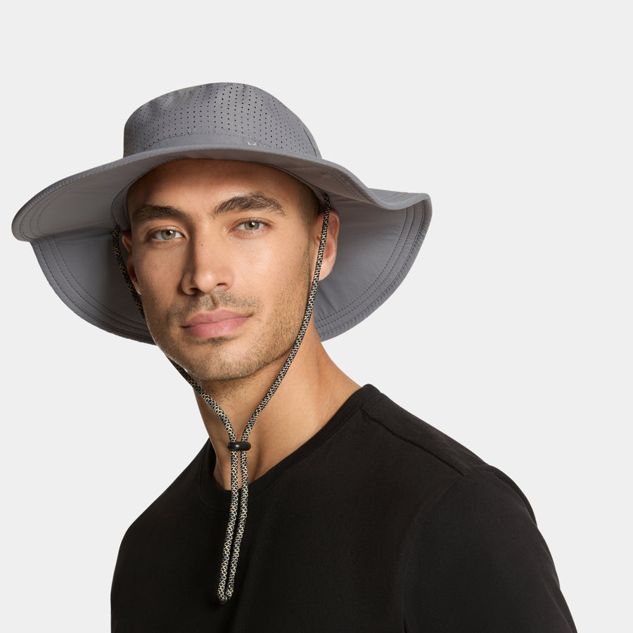 Cooling Boonie Hat Wide Brim Hats MISSION Charcoal One Size