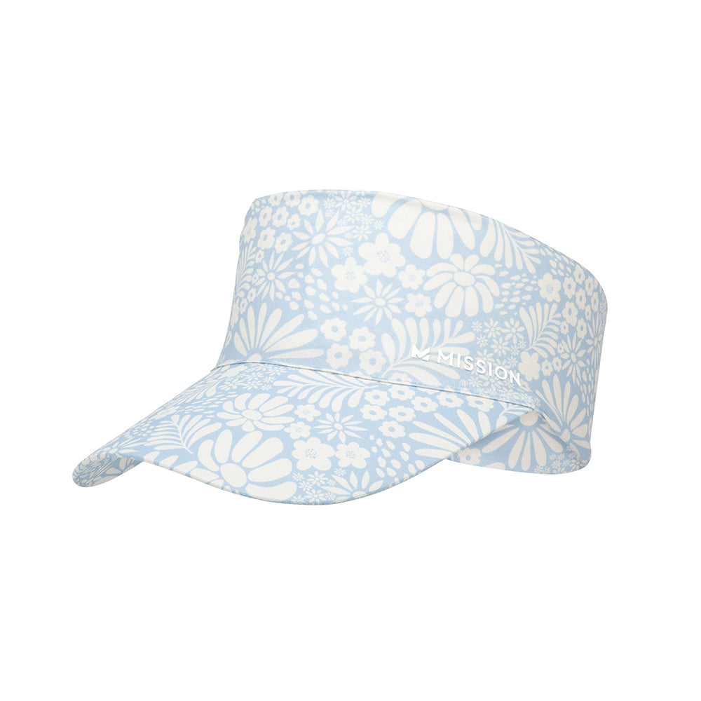 Cooling Visor Caps MISSION Grow with the Flow Tonal Blue Fog One Size