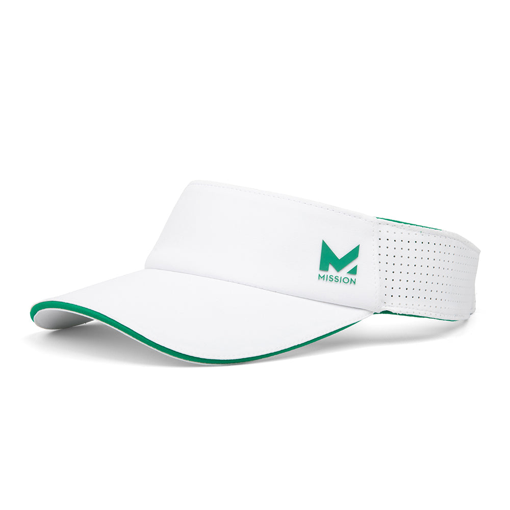 Cooling Structured Visor Caps MISSION White One Size