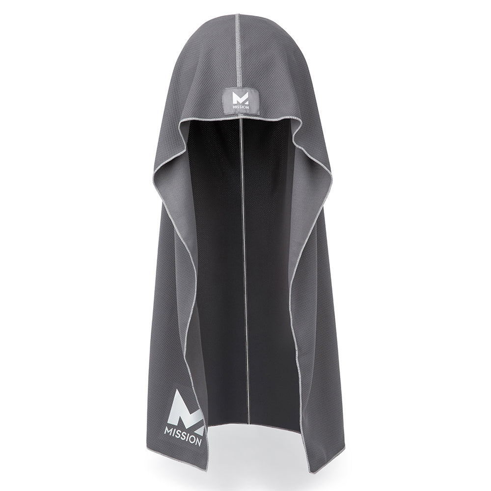 Cooling Hoodie Towel Hoodie Towel MISSION Charcoal One Size