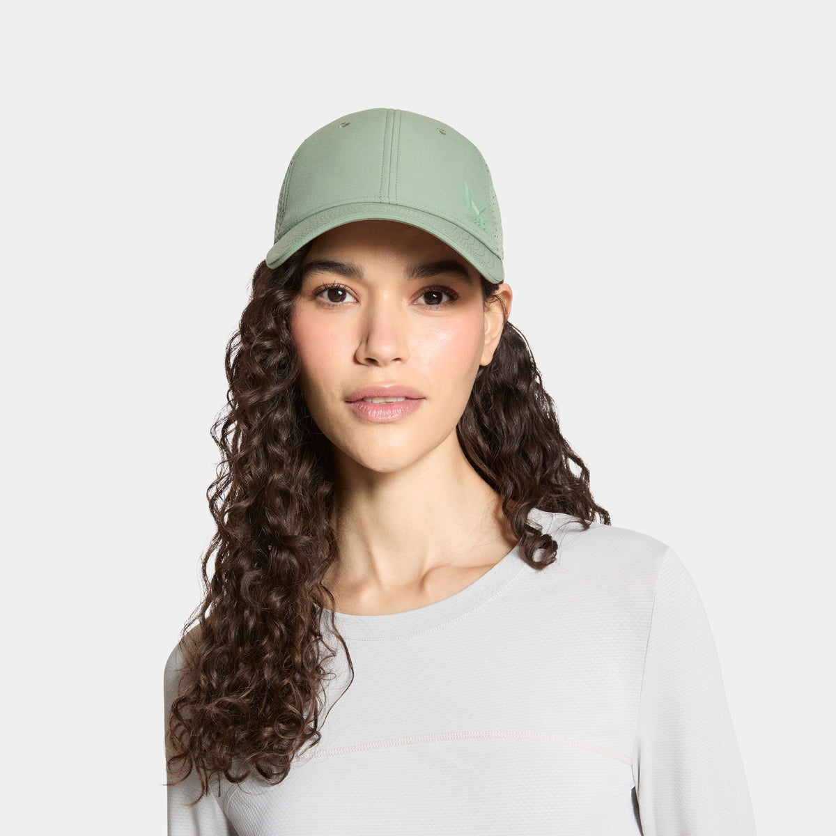 Light Green Perforated Visor Hat - Women Rainbow | Women main image 2