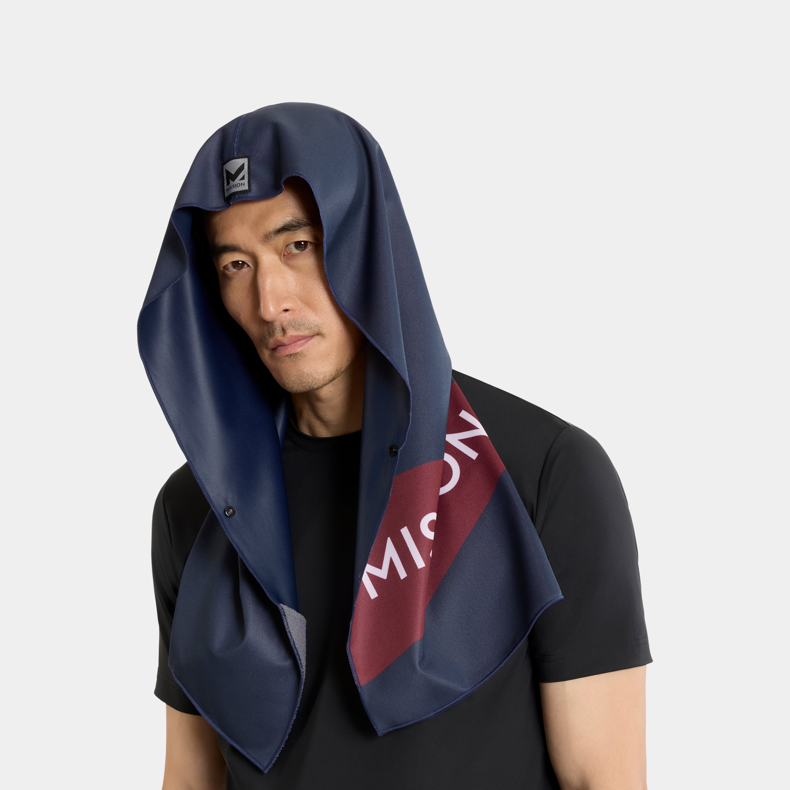 Max Plus Cooling Hoodie Towel Hoodie Towel MISSION Navy One Size