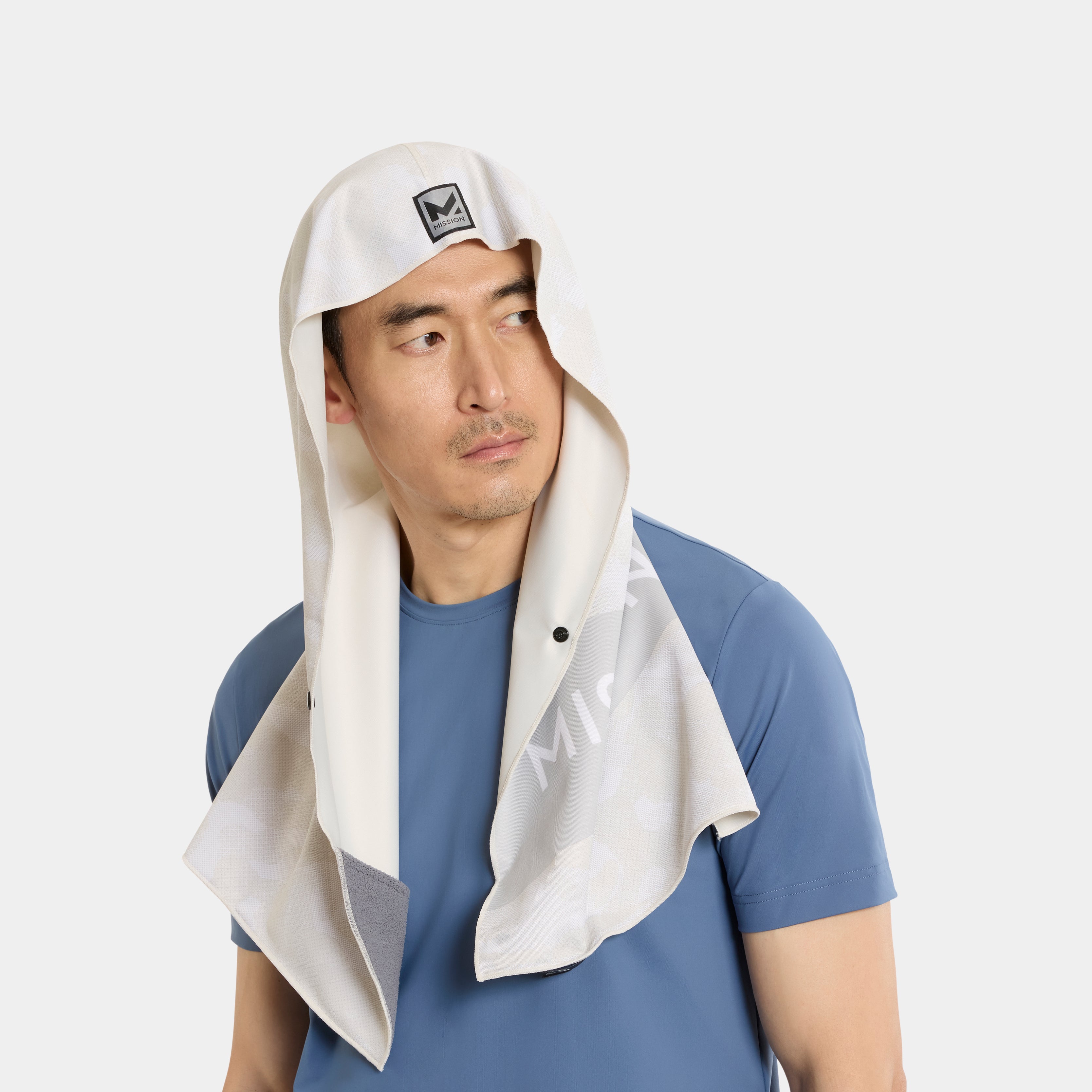 Max Plus Cooling Hoodie Towel Hoodie Towel MISSION White Camo One Size