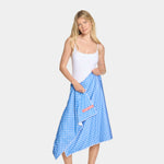 Max Plus Beach Towel Towels MISSION Vibrant Blue Stars 26" x 62"