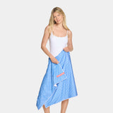 Max Plus Beach Towel Towels MISSION Vibrant Blue Stars 26" x 62"