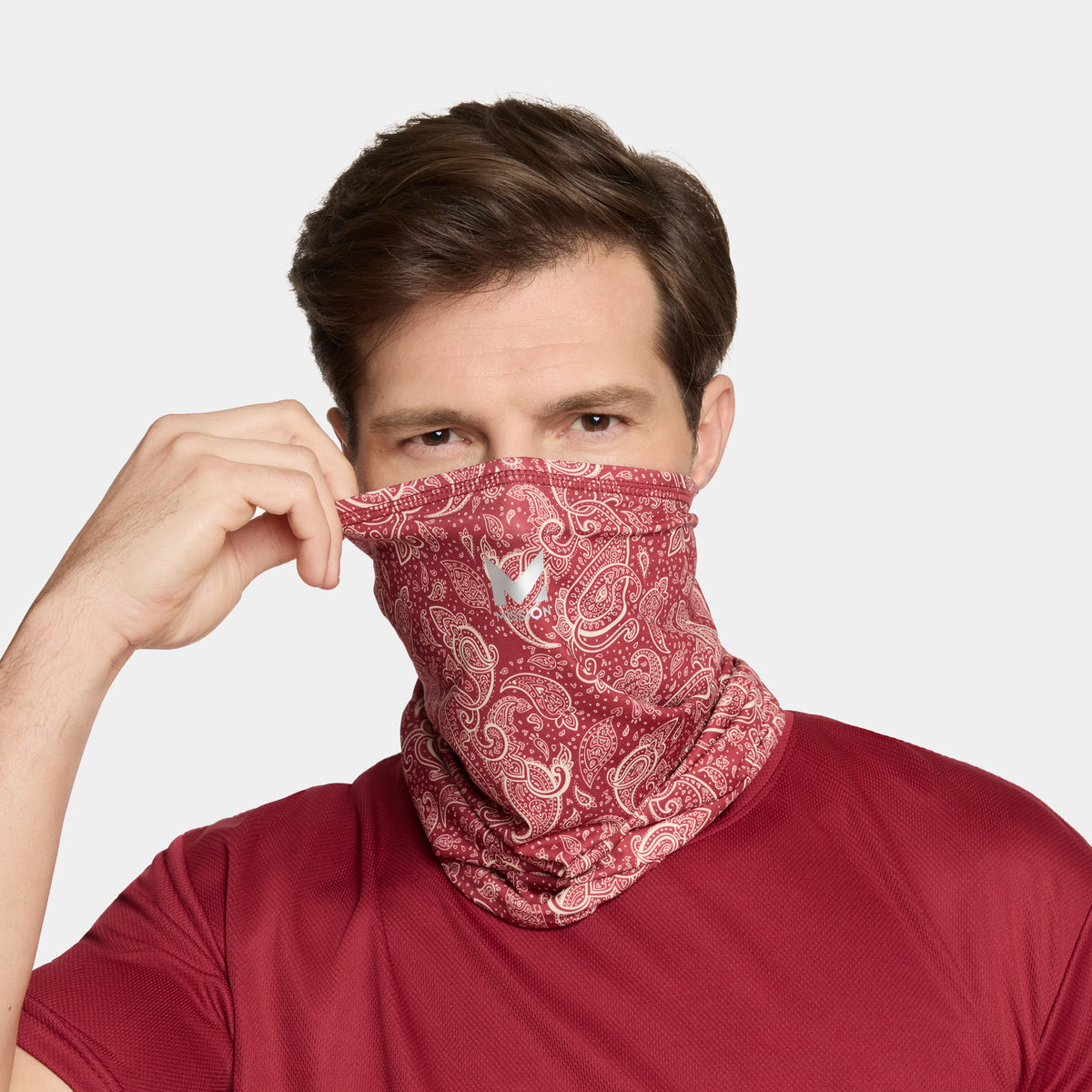 Cooling Multi-Use Neck Gaiter Neck Gaiters MISSION Red Paisley One Size
