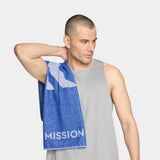 NEW EnduraCool+ Sideline Towel in Cobalt Blue on a male model