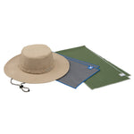 Cooling Boonie Hat and Max Plus Cooling Towel Caps MISSION Khaki/Green