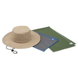 Cooling Boonie Hat and Max Plus Cooling Towel Caps MISSION Khaki/Green