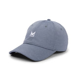 Gray cap with a logo on a white background