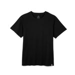 Black t-shirt on a white background