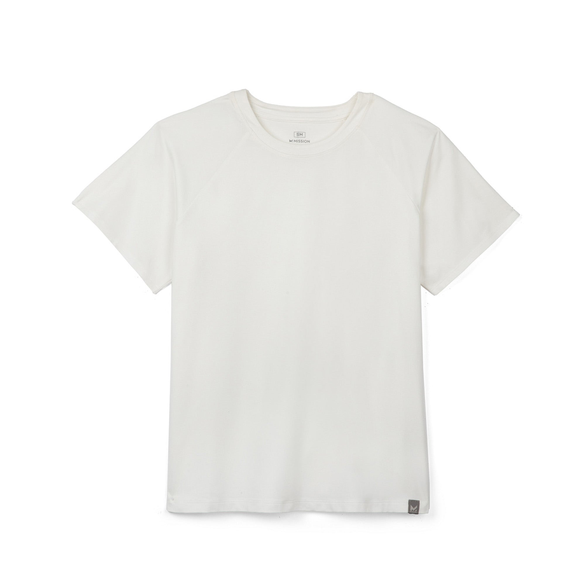 White t-shirt on a white background