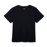 Black t-shirt on a white background