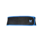 Black Cooling Back Brace with blue trim by Mission