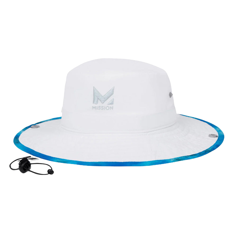 Cooling Bucket Hat Wide Brim Hats MISSION Turn Light Gray S/M
