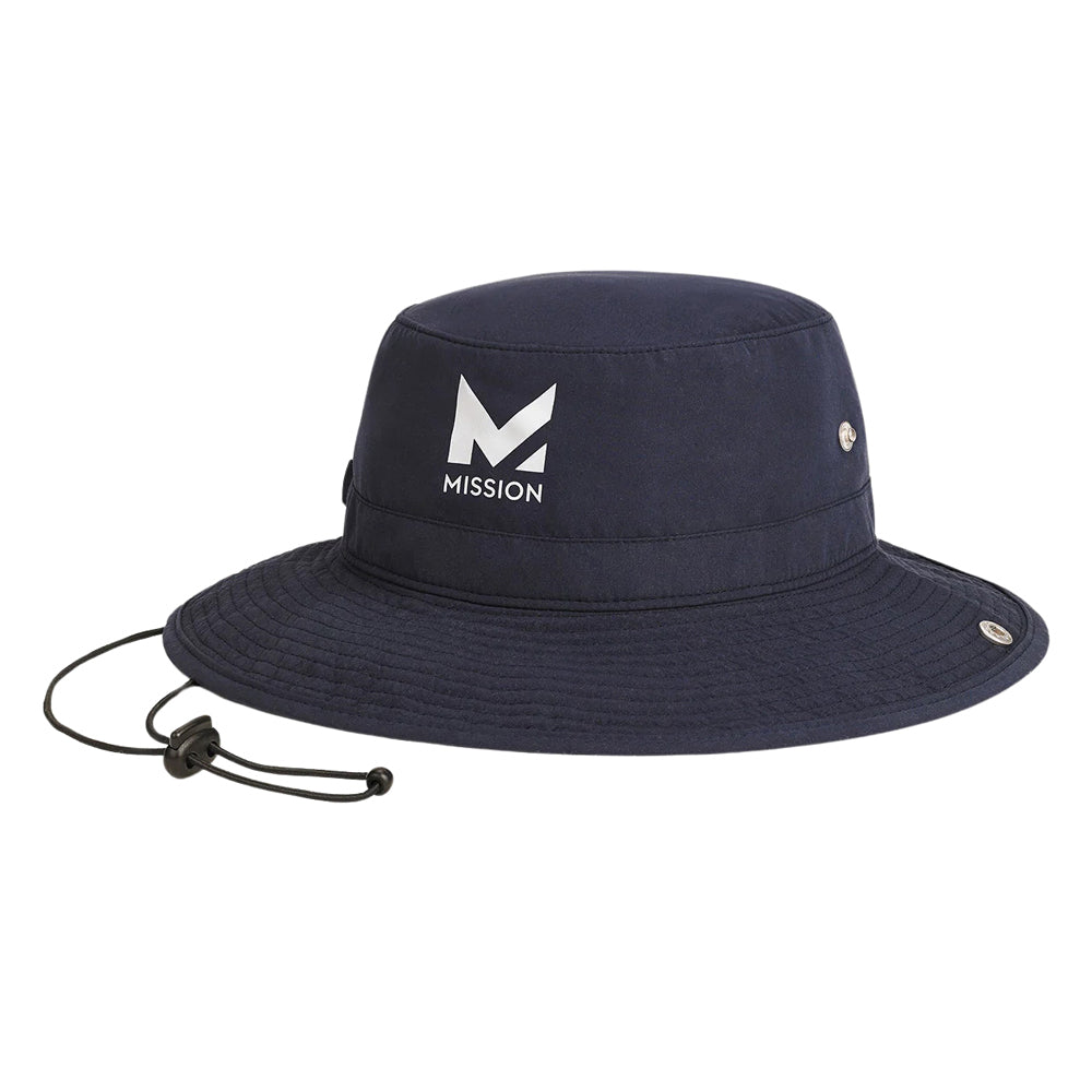 Cooling Bucket Hat Wide Brim Hats MISSION Navy S/M