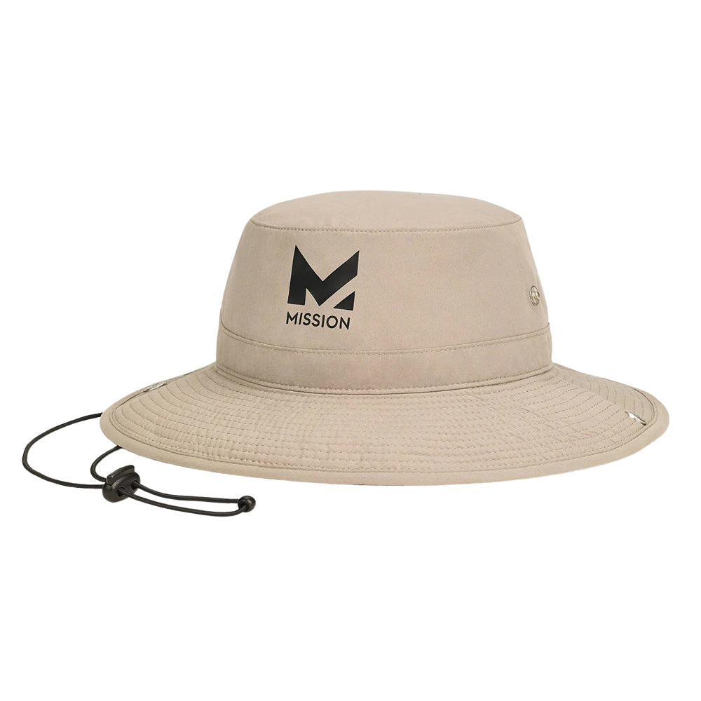 Cooling Bucket Hat Wide Brim Hats MISSION Khaki S/M