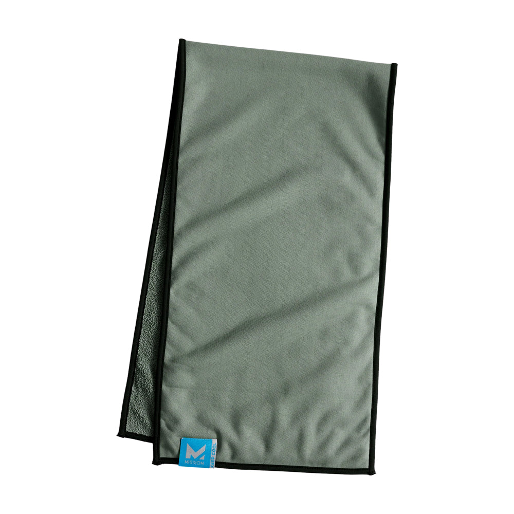 Dual Action Cooling & Drying Towel Towels MISSION Charcoal 9.5" x 36"