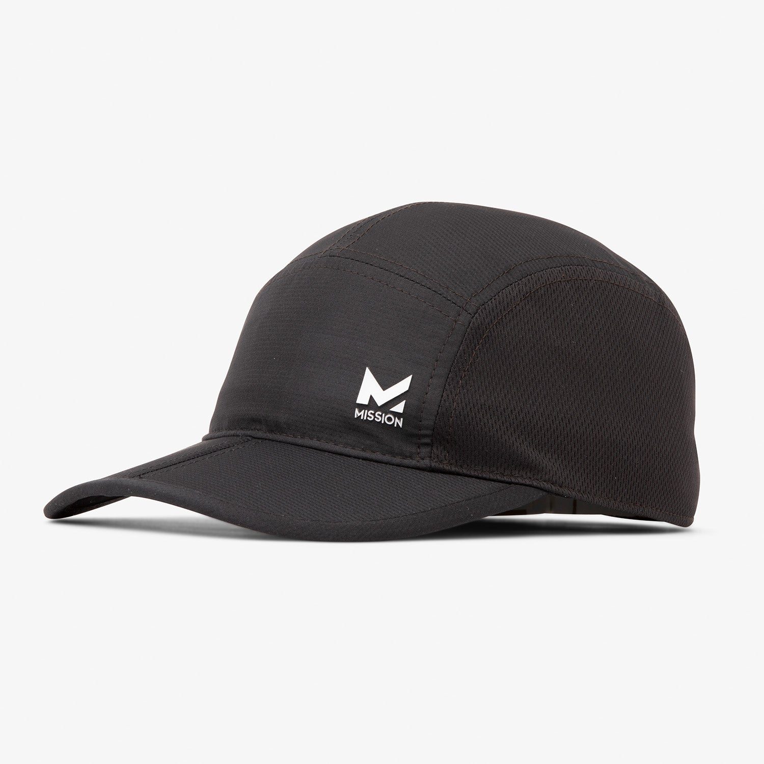 Foldable Performance Hat Caps MISSION Black  