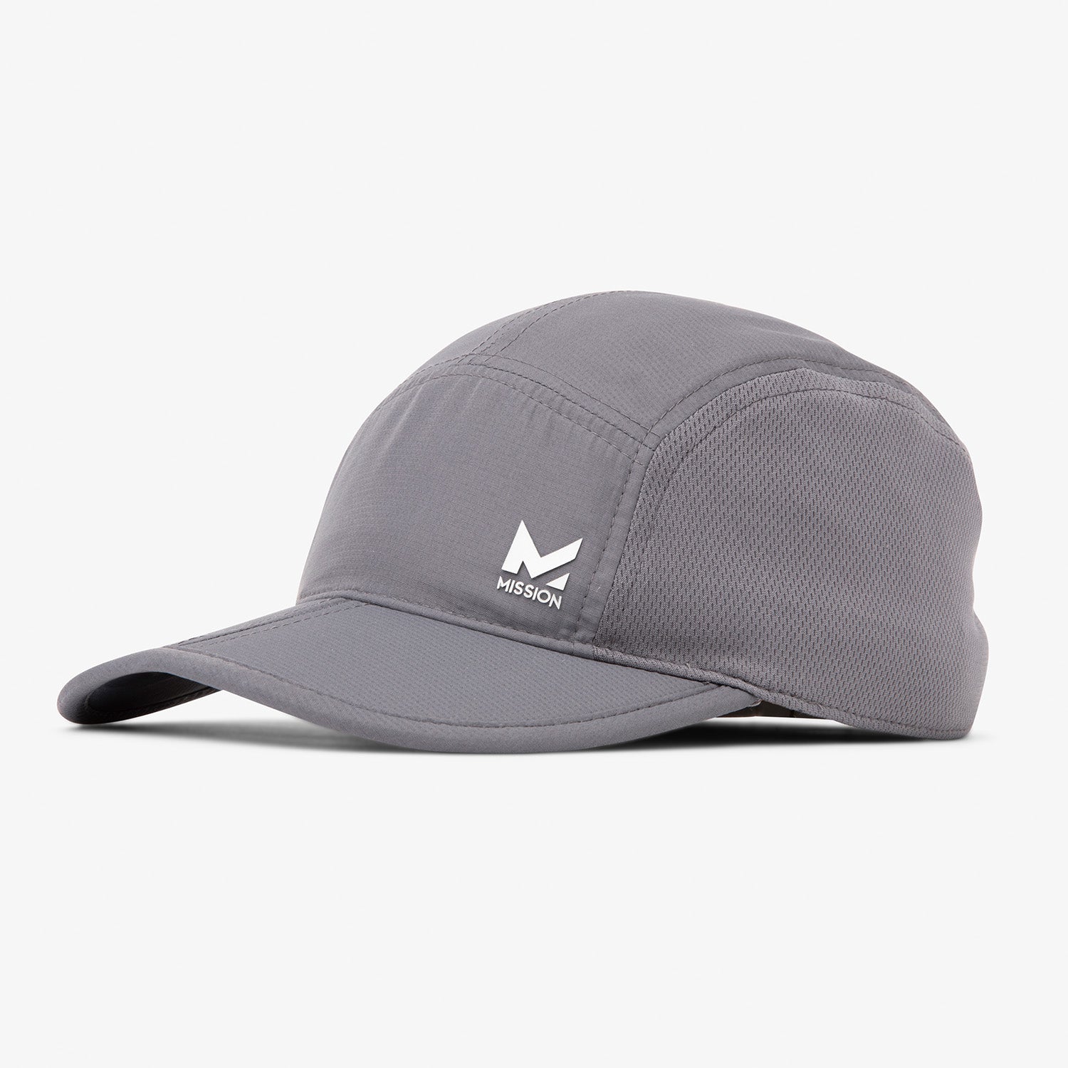 Foldable Performance Hat Caps MISSION Charcoal  