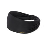 Cooling Gathered Headband Headbands MISSION Black One Size