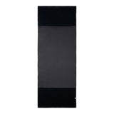 Black Mission cooling yoga mat on a white background