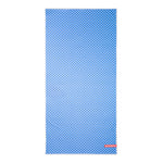 Blue Max Plus Beach Towel with white star pattern and 'Mission' logo on a white background