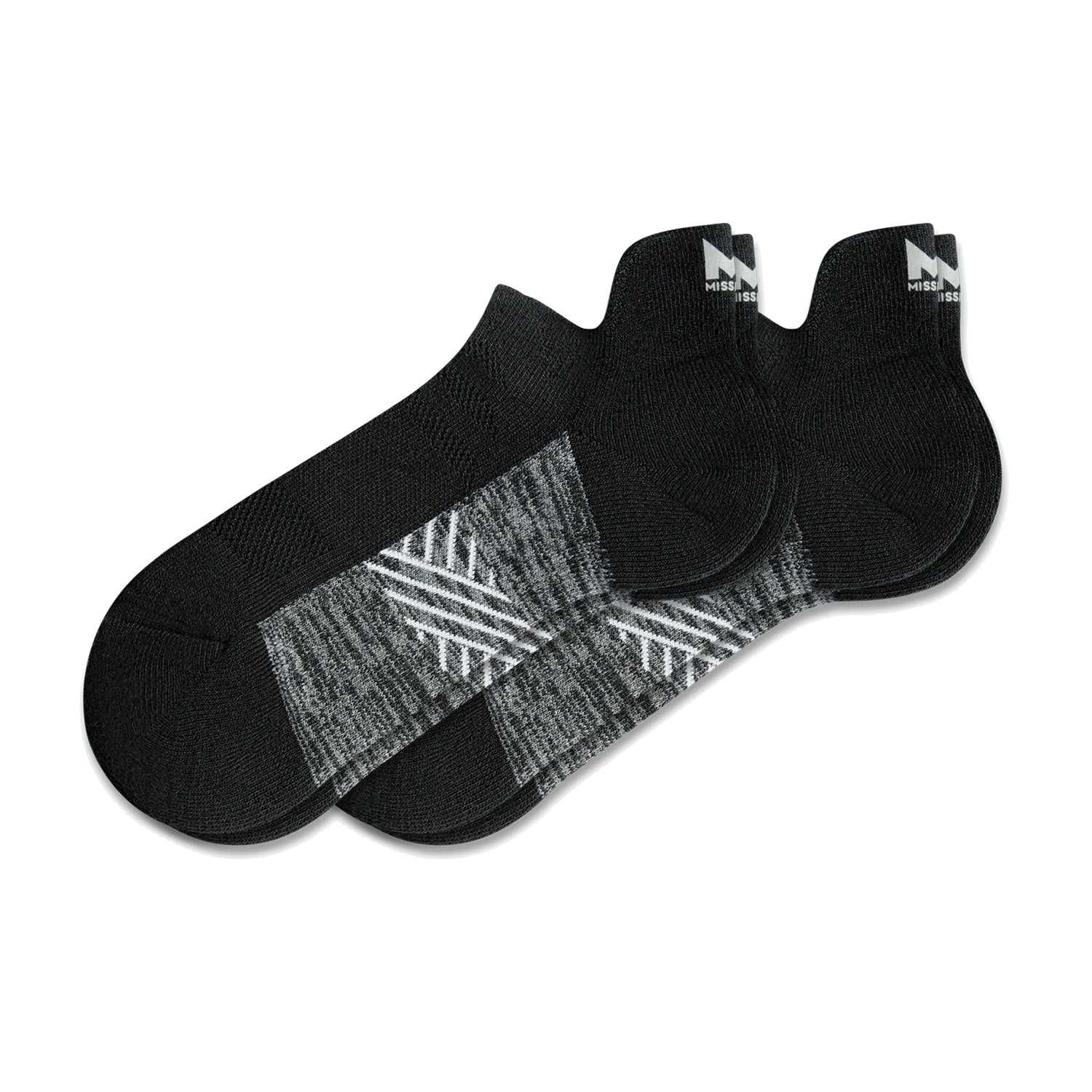 Pinnacle Dry Comfort Heel-Tab Sock Socks MISSION Black M