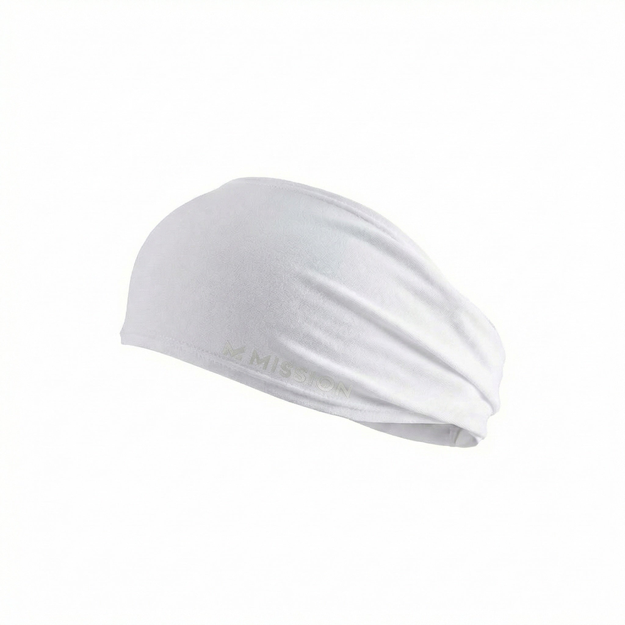Cooling Tapered Headband Headbands MISSION White One Size