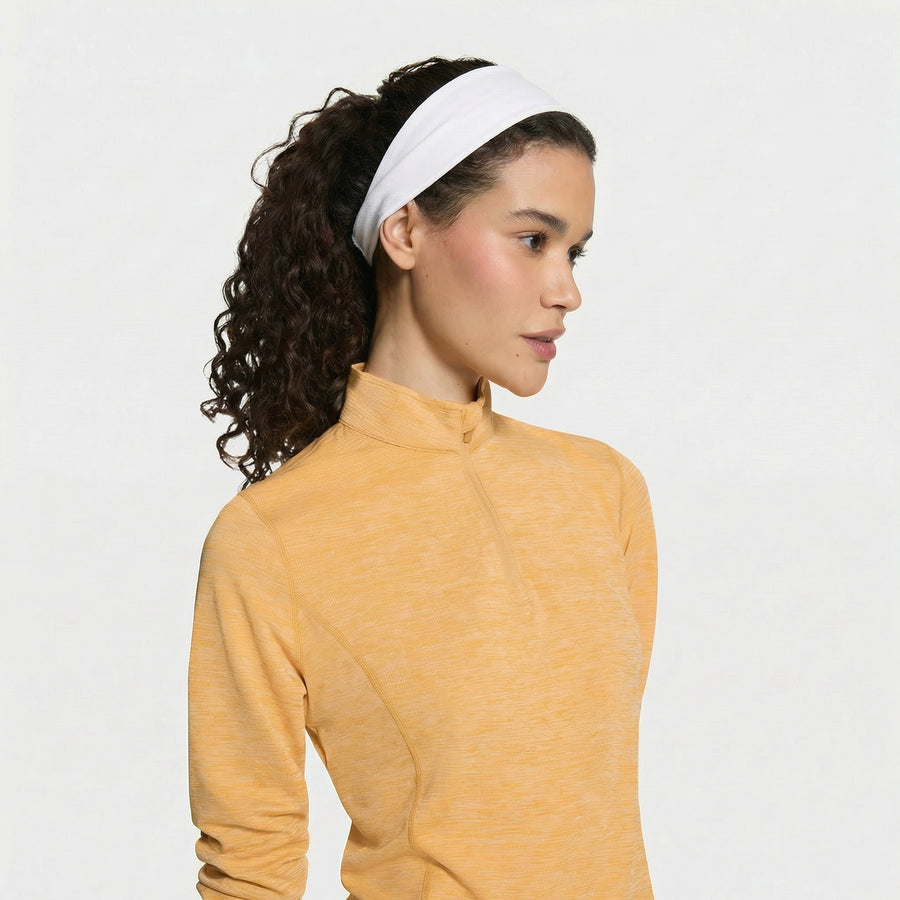 Cooling Tapered Headband Headbands MISSION White One Size