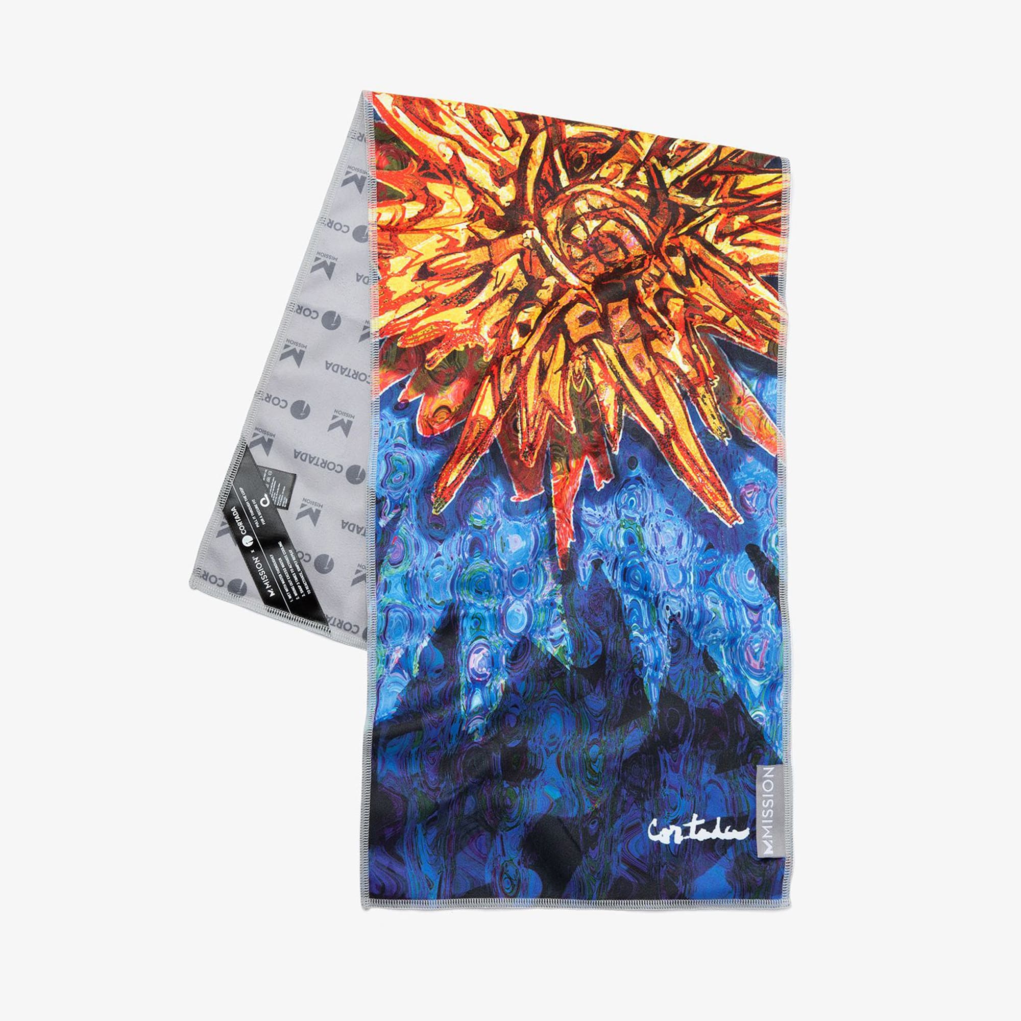 Xavier Cortada Cooling Towel Original Cooling Towel MISSION One Size Cortada Sun 