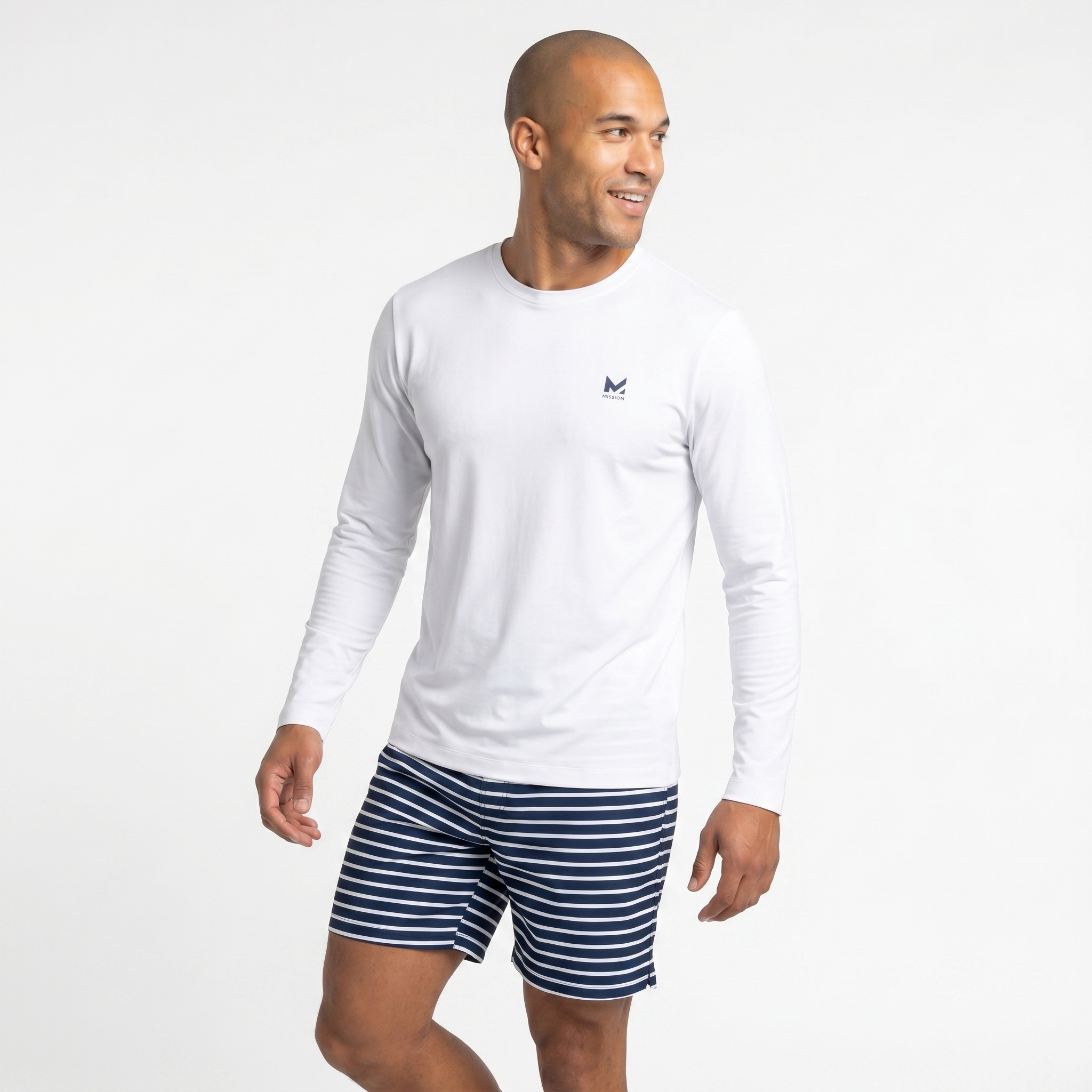 Cooling UPF Sun Shirt Shirts MISSION White S/M