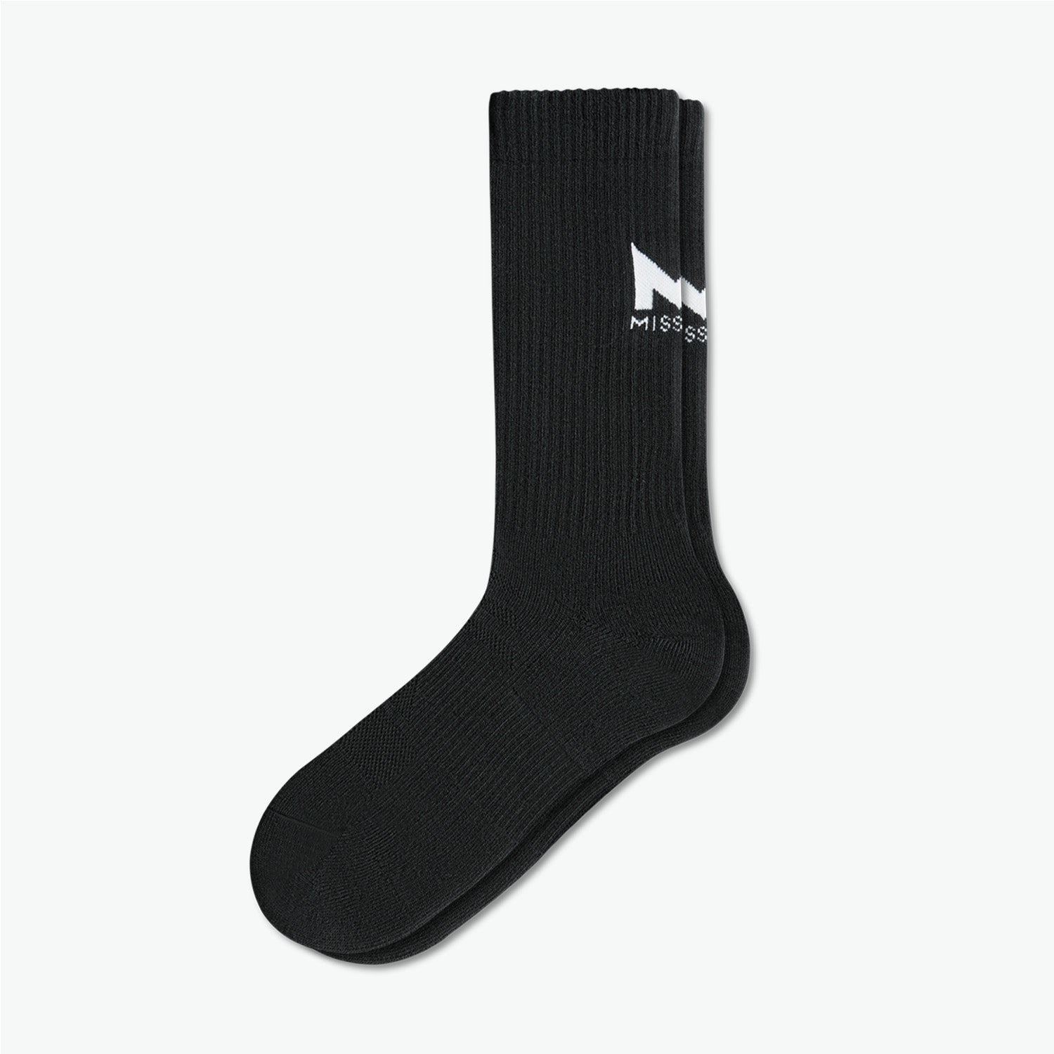 Daily Cushion Crew Socks Socks MISSION M  (US 6-8) Black 