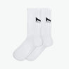 Daily Cushion Crew Sock 2-Pack Socks MISSION M  (US 6-8) White 