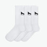 Daily Cushion Crew Sock 3-Pack Socks MISSION M  (US 6-8) White 