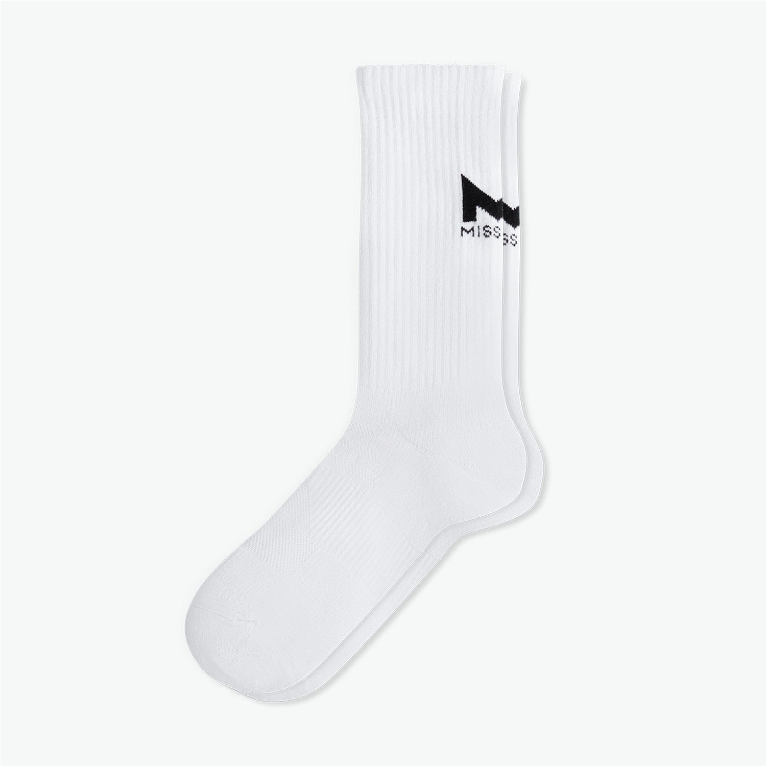 Pinnacle Dry Comfort Crew Socks Socks MISSION M  (US 6-8) White 