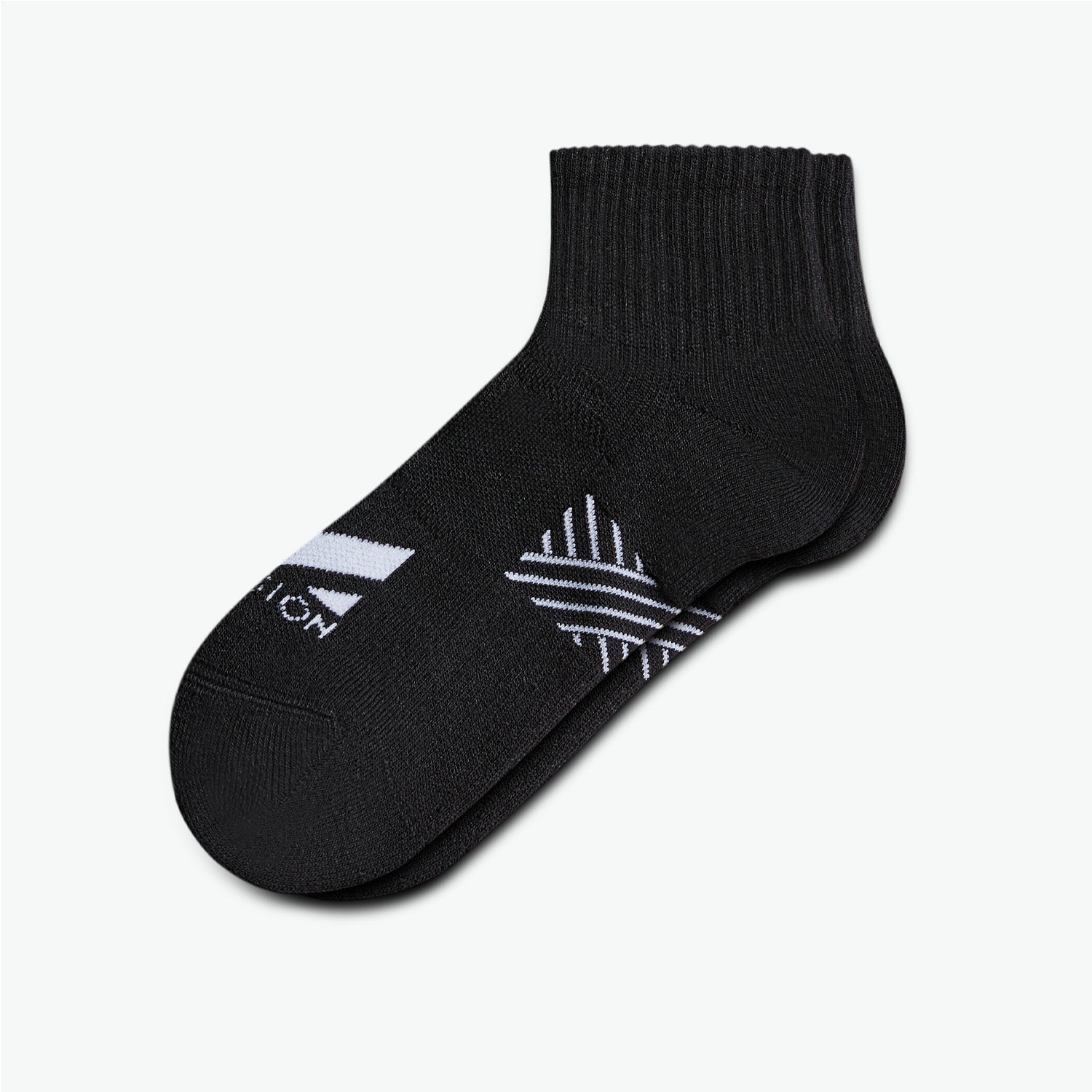 Daily Cushion Quarter Socks Socks MISSION M  (US 6-8) Black 