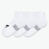 Daily Cushion Quarter Sock 3-Pack Socks MISSION M  (US 6-8) White 