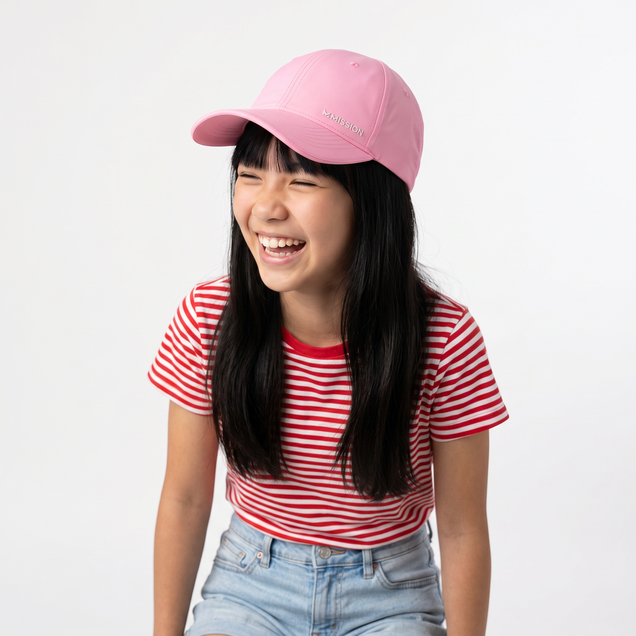 Kid's Cooling Performance Hat Caps MISSION Pink One Size